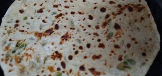 Capsicum Cheese Paratha for Lunch Dinner